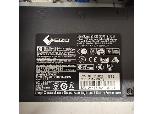 2x monitor, samsung en eizo - afbeelding 10 van  21