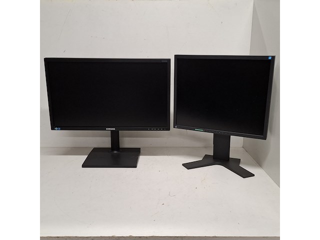 2x monitor, samsung en eizo - afbeelding 1 van  21