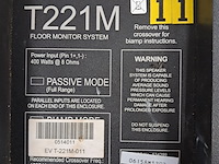 2x monitor/floor speaker, electrovoice, t221m, zwart - afbeelding 9 van  9