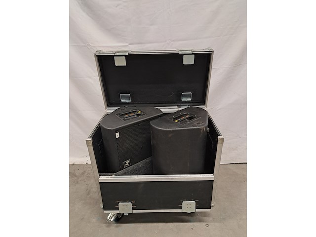 2x monitor/floor speaker, electrovoice, t221m, zwart - afbeelding 1 van  9