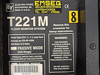 2x monitor/floor speaker, electrovoice, t221m, zwart - afbeelding 8 van  9