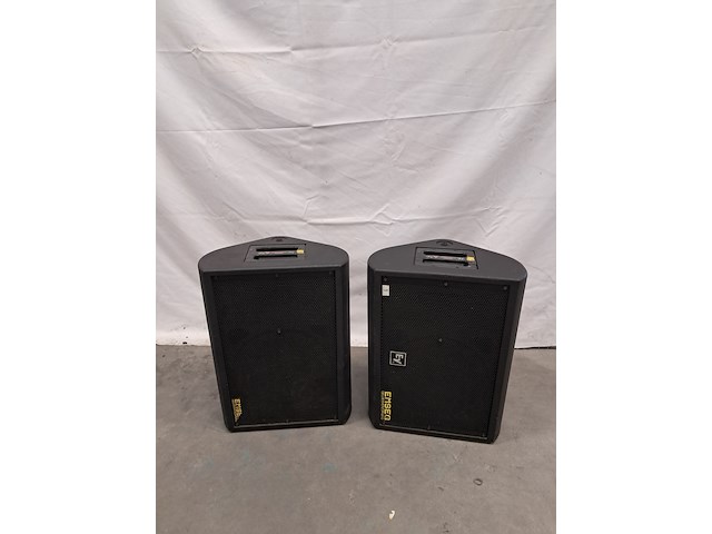 2x monitor/floor speaker, electrovoice, t221m, zwart - afbeelding 6 van  10