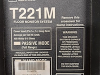 2x monitor/floor speaker, electrovoice, t221m, zwart - afbeelding 9 van  9