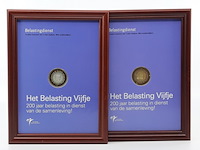 2x munt, 'het belasting vijfje' - afbeelding 1 van  9