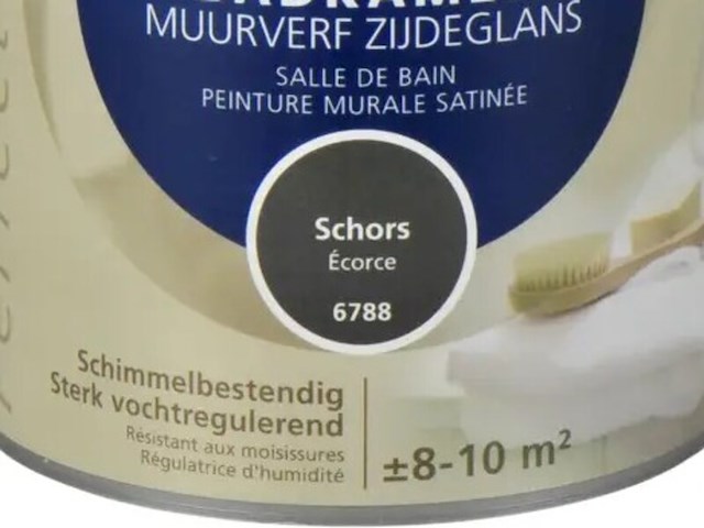 2x muurverf badkamer zijdeglans histor, perfect finish, schors, 1l - afbeelding 2 van  2