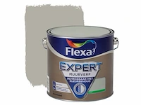 2x muurverf mat, flexa, expert, kiezelgroen, 2,5 liter