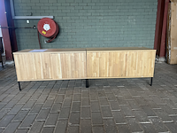 2x new gravure tv-meubel b 100 cm - eiken - naturel woood - afbeelding 1 van  7