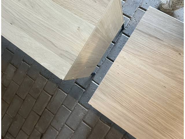 2x new gravure tv-meubel b 100 cm - eiken - naturel woood - afbeelding 4 van  7