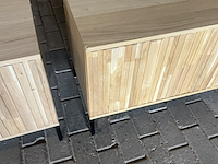 2x new gravure tv-meubel b 100 cm - eiken - naturel woood - afbeelding 5 van  7