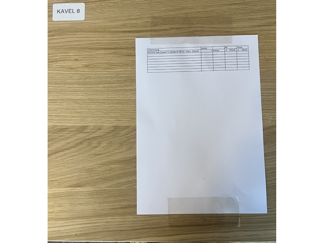 2x new gravure tv-meubel b 100 cm - eiken - naturel woood - afbeelding 7 van  7