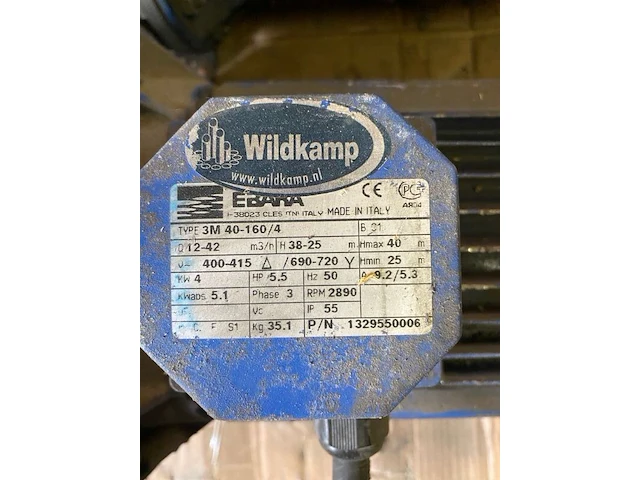 2x normaal zuigende centrifugaalpomp, ebara - afbeelding 5 van  6