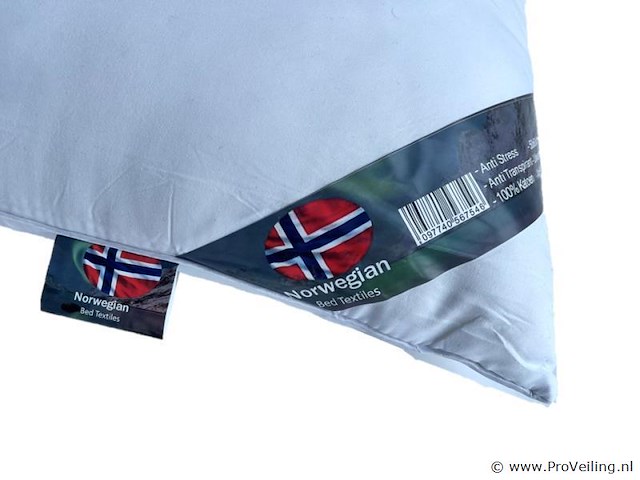 2x norwegian premium white - hoofdkussen - afbeelding 2 van  3