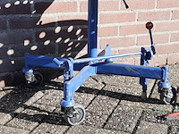 2x nostalgische kruk met panzitting - afbeelding 7 van  7