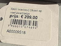 2x object op voet raw interiors, zwart - afbeelding 3 van  5