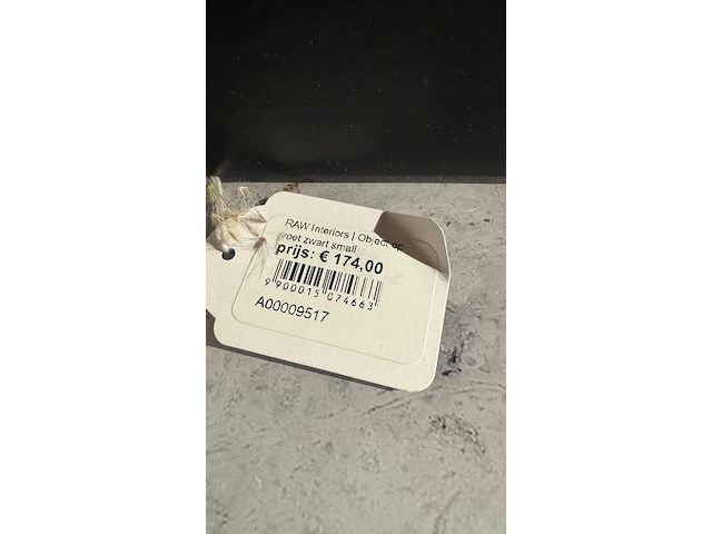 2x object op voet raw interiors, zwart - afbeelding 4 van  5