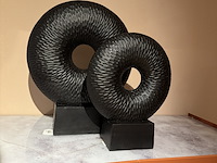 2x object op voet raw interiors, zwart - afbeelding 5 van  5