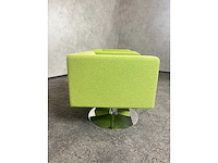2x offecct solitaire - draaibare design fauteuil - 2 kleuren groen - afbeelding 5 van  9