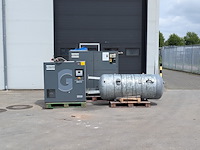2x olie-geïnjecteerde schroefcompressor, atlas copco, ga30 & ga7ff, incl. persluchttank - afbeelding 1 van  23