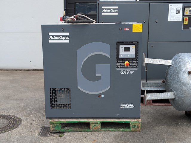 2x olie-geïnjecteerde schroefcompressor, atlas copco, ga30 & ga7ff, incl. persluchttank - afbeelding 18 van  23