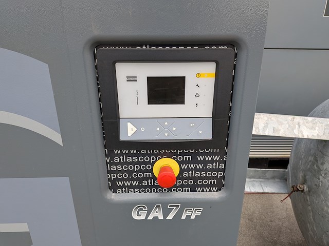 2x olie-geïnjecteerde schroefcompressor, atlas copco, ga30 & ga7ff, incl. persluchttank - afbeelding 19 van  23