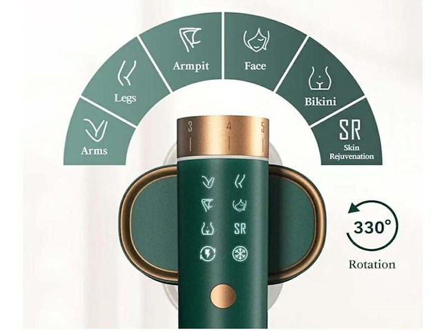 2x ontharingsapparaat ipl, jovs, led light therapie, groen - afbeelding 4 van  5
