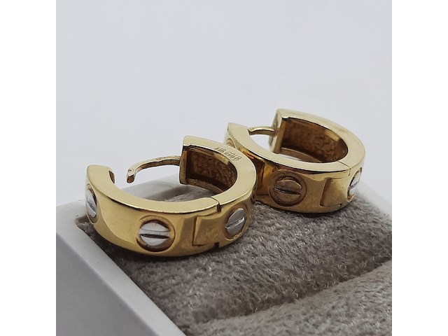 2x oorhanger, 18 karaats - afbeelding 2 van  8