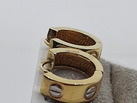 2x oorhanger, 18 karaats - afbeelding 3 van  8