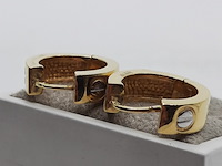 2x oorhanger, 18 karaats - afbeelding 4 van  8