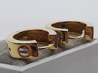 2x oorhanger, 18 karaats - afbeelding 5 van  8