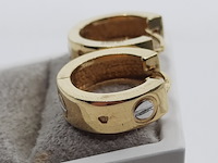 2x oorhanger, 18 karaats - afbeelding 6 van  8