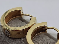 2x oorhanger, 18 karaats - afbeelding 8 van  8