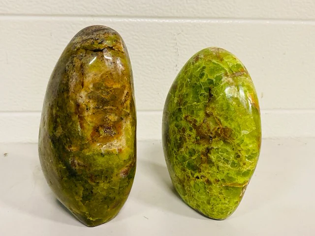 2x opaal groen vrije vormen - afbeelding 2 van  4