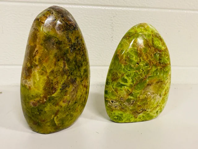2x opaal groen vrije vormen - afbeelding 3 van  4
