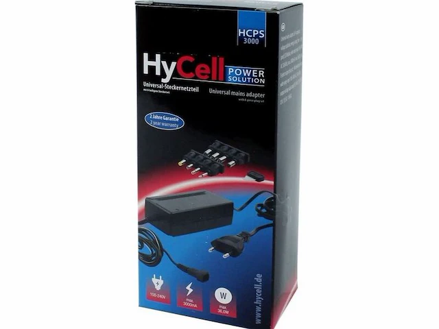 2x oplader 3.000 ma, hycell, hcps 36.0, zwart - afbeelding 1 van  2