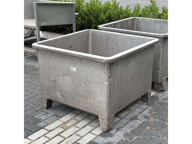2x opslagbak | rvs - afbeelding 2 van  7