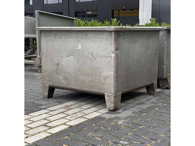 2x opslagbak | rvs - afbeelding 3 van  7
