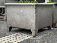 2x opslagbak | rvs - afbeelding 3 van  7