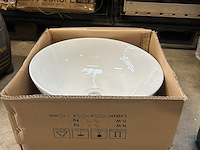 2x opzet wastafel galvano, 1564904, wit - afbeelding 1 van  3