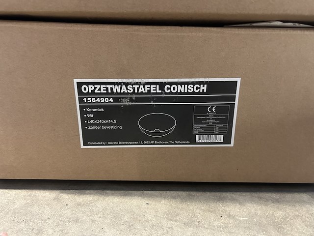 2x opzet wastafel galvano, 1564904, wit - afbeelding 2 van  3