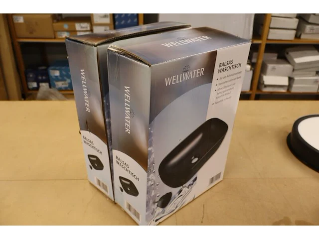 2x opzetwastafel wellwater, zwart - afbeelding 3 van  5
