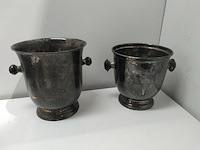 2x originele verzilverde wijnkoelers, fink silber - afbeelding 1 van  5