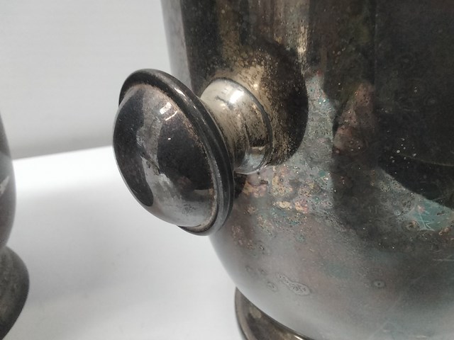 2x originele verzilverde wijnkoelers, fink silber - afbeelding 5 van  5