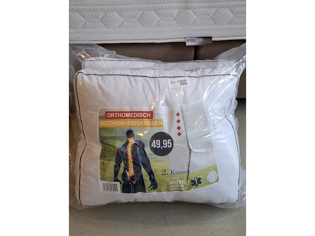 2x orthomedisch gezondheidskussen - afbeelding 1 van  5