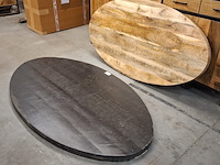 2x ovaal eetkamertafelblad - afbeelding 1 van  8