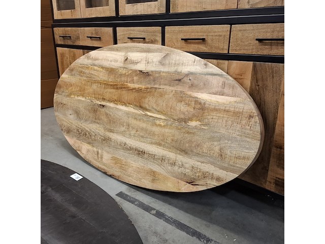 2x ovaal eetkamertafelblad - afbeelding 2 van  8