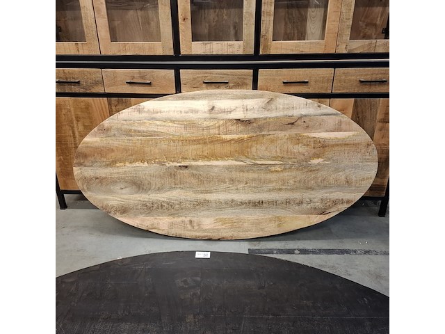 2x ovaal eetkamertafelblad - afbeelding 3 van  8