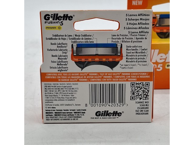 2x pak van 4 scheermesjes, gillette, fusion 5 - afbeelding 3 van  4