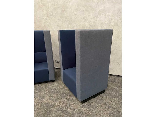 2x palau bricks - akoestische design fauteuil - blauw - afbeelding 3 van  18