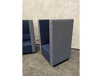 2x palau bricks - akoestische design fauteuil - blauw - afbeelding 3 van  18