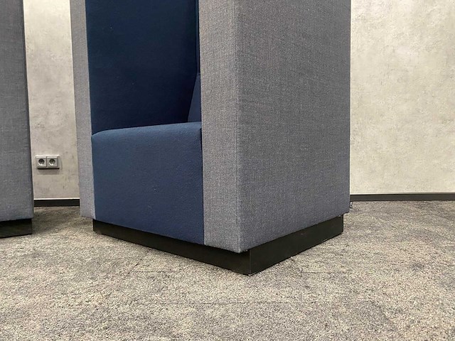 2x palau bricks - akoestische design fauteuil - blauw - afbeelding 7 van  18